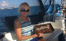 Surprise birthday cake from Angie on s/v Helios